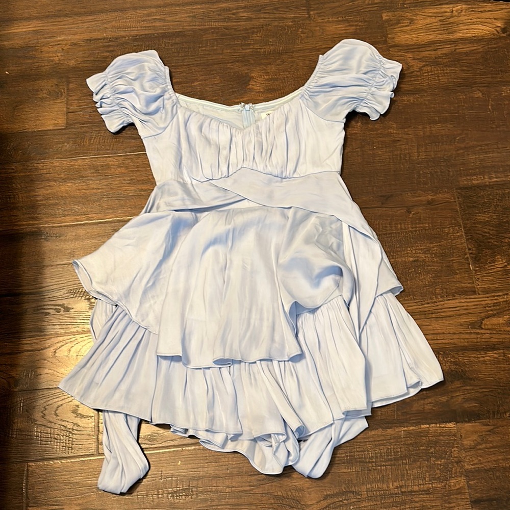 Thatssofetch baby blue romper